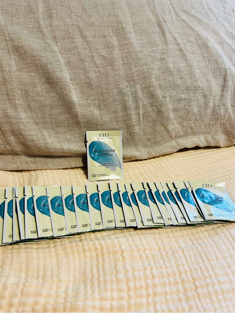 FHF Bluephoria Lip Mask Samples - 25 Sample Packets